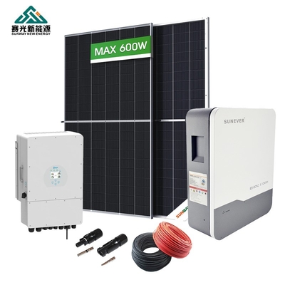 Трехфазная гибридная солнечная система коммерческая 220v/380v 50hz частота выхода