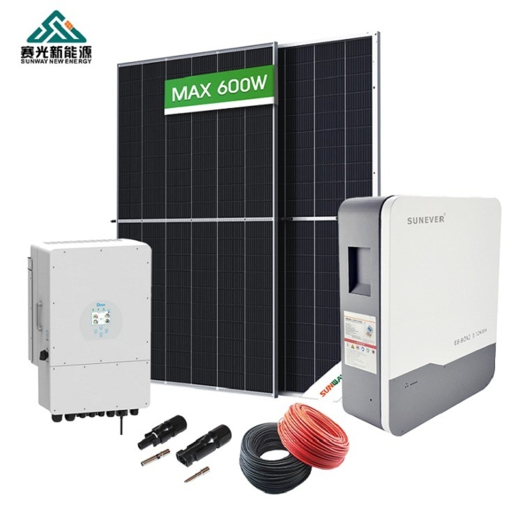 Система солнечных панелей мощностью 15 кВт с инвертором Deye Growatt и бесплатным сервисом установки
