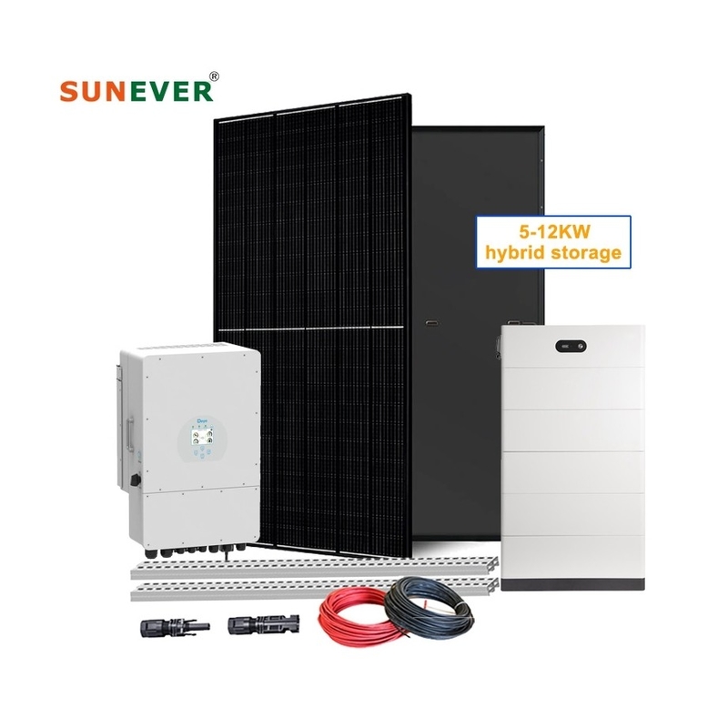 Система солнечной энергии для дома 5000w 6kw 8kw 10kw Гибридная солнечная панель Комплект электроэнергии