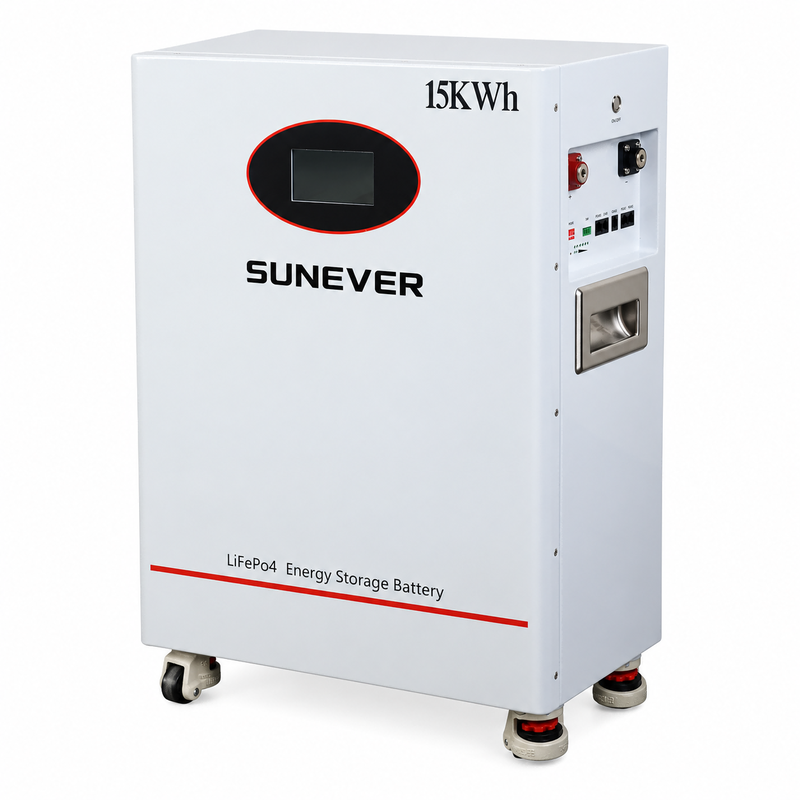 SUNEVER TD-15 15кВтч LiFePO4 домашняя батарея 51.2В 300Ач напольная система хранения солнечной энергии